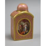 An early 20th century Vienna flask