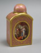 An early 20th century Vienna flask