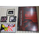 Pop and Rock Memorabilia, a signed photograph of Eric Clapton, The White Stripes posters, etc.,