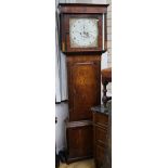 An oak eight-day longcase clock, Adams, Middlewich W.58cm