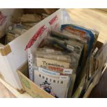 A large collection of printed travel ephemera, mainly 1950's and 1960's, comprising road and town