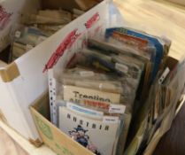 A large collection of printed travel ephemera, mainly 1950's and 1960's, comprising road and town