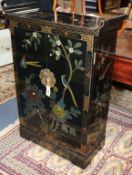 A Chinese lacquer cabinet W.71cm