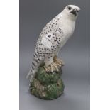 A large Royal Copenhagen figure of a falcon height 39.5cm