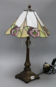 A Tiffany style lamp height 57cm