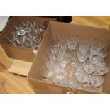 Two boxes of drinking glasses