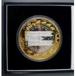 A Royal Mint 2002 HM the Queen Golden Jubilee Alderney £50 silver proof kilo coin, 999 standard,