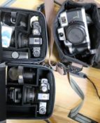 A group of cameras