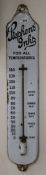 A Stephens Inks "For all Temperatures" enamelled thermometer sign length 93.5cm