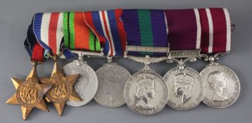A WW2 group of seven Awarded to Warrant Office 2nd Class W. Brown, Royal Army Pay Corps,