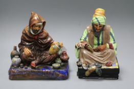 Two Royal Doulton figures: The Cobbler HN1706 and The Potter HN1493 tallest 19.5cm