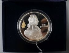 2005 Royal Mint silver proof Battle of Trafalgar commemorative coin sets - two-crown piedfort, two-