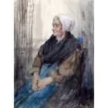 William Lee Hankey (1869-1952)watercolourPortrait of Madame Rénésigned, labels verso13.25 x 9.75in.