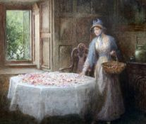 Arthur Hopkins (1848-1930)watercolour and bodycolour'Pot Pourri'signed, with artist's label