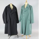 Five various coloured gentlemen's coats and a mac, in various sizes