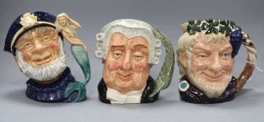 Three Royal Doulton Toby jugs