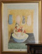 Duncan Grant, lithograph, "Washerwoman" signed in pencil and numbered 20/350, 77 x 56cm