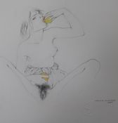 Monica Guevara original pencil and wash illustration for The Erotic Review, signed and dated 1999 33