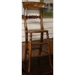 Two William IV children's correction chairs