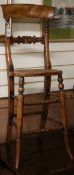 Two William IV children's correction chairs