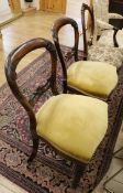 Pair of mid Victorian rosewood chairs