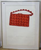Harvey Daniels, artist proof print, "Handbag with highlights" signed and dated 1968, 74 x 54cm