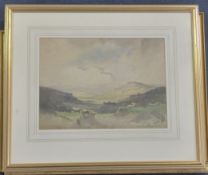 Edgar Thomas Holding (1890-1952)watercolour,'Maretor from Henry Tor, Dartmoor',signed,24 x 33cm