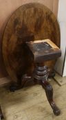 A Victorian mahogany oval Looe table W.80cm