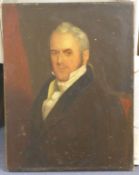 19th century English Schooloil on canvas,Portrait of John F.W. Herschel,inscribed and dated 1879