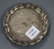 A George II silver waiter, William Peaston, London, 1751, 15cm, 5.5 oz.