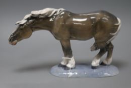 A Royal Copenhagen figure of a horse, model 1392 height 18.5cm