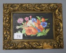 A Vienna style porcelain plaque excl. frame 10 x 15cm