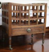 A Regency mahogany Canterbury W.46cm