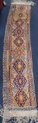 A Kelim type embroidered runner 119 x 36cm