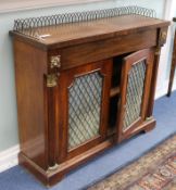 A Regency style dwarf bookcase W.106cm