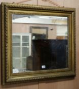 A gilt framed mirror W.81cm