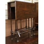 An oak spider leg table W.60cm