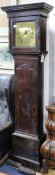 A Samuel Roberts, Llansair, oak longcase clock W.54cm