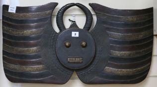 An African winged mask length 72cm