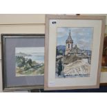 Hugh Micklem, two watercolours, "La Herradura Bay" and "Zahara du La Sierra", signed, largest 29 x