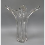 A French Art glass vase height 39cm