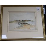 William Tatton Winter (1855-1928), watercolour, view of Rye, monogrammed, 24 x 34cm