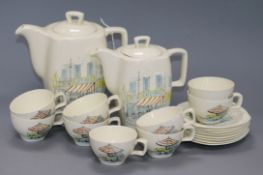 A 1950's Midwinter part coffee set