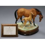 A Royal Worcester model of 'Prince's Grace and Foal' height approx. 24cm