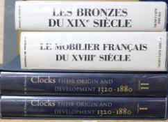 A quantity of reference books related to clocks and bronzes