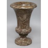 A Cornish stone vase height 34cm