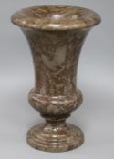 A Cornish stone vase height 34cm