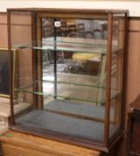 A 1920's shop display cabinet W.62cm H.70cm