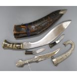 A kukri and a dagger