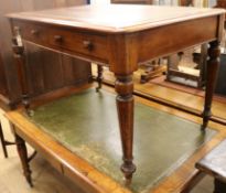 A Victorian mahogany writing table W.115cm